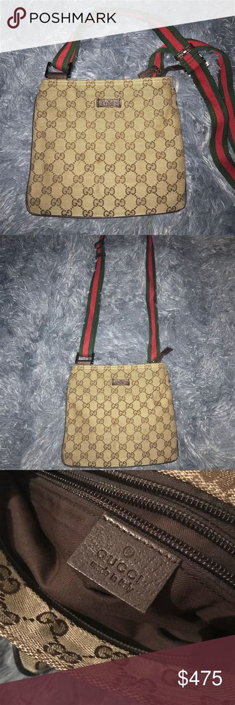 gucci crossbody red green strap